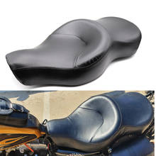 Asiento delantero y trasero de cuero para motocicleta, asiento de pasajero para Harley Sportster XL, iron 883, 1200, 48, Forty-eight 2024 - compra barato