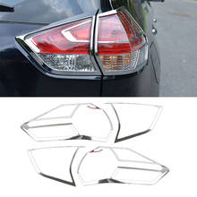 1Pair Car Rear Trunk Tail Light Cover Frame Trim ABS Chrome Accessories For Nissan X-Trail XTrail T32/Rogue 2014 2015 2016 2024 - buy cheap