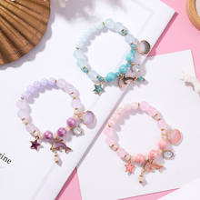YADA 2020 ins Dolphin&shell Bracelets&Bangles For Women beads Charm Bracelets stars Handmade Crystal Jewelry Bracelet BT200344 2024 - buy cheap