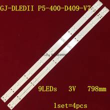 4pcs/set LED backlight strip for SONY KDL-40R380D KDL-40R350D KDL-40R350B 40PFL3240 GJ-DLEDII P5-400-D409-V7 40PFT5300 40PFT5655 2024 - buy cheap