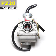 Motorcycle Carburetor PZ20 20mm Hand Choke Carb For 50cc-250cc Dirt Bike ATV Quad Go kart Accessories 2024 - buy cheap