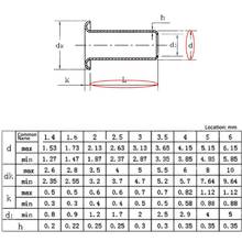 Remaches tubulares M0.9 M1.3 M1.5 M1.7, placa de circuito mixta, clavos PCB, cobre hueco Riv B0KB 2024 - compra barato