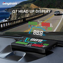 Universal NEW Q7 5.5" Multi Color Auto Car HUD GPS Head Up Display Speedometers Overspeed Warning Dashboard Windshield Projector 2024 - buy cheap