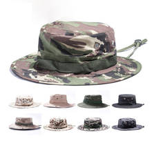 Sombreros de cubo de la selva al aire libre, sombrero militar de camuflaje, para pescar, acampar, barbacoa, de algodón, escalada de montaña 2024 - compra barato