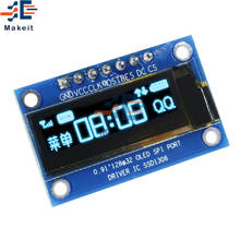 Módulo de pantalla LCD OLED de 0,91 pulgadas, controlador IC SSD1306, 128x32, color blanco, para Arduino, Puerto PIC, SPI, DC 3,3 V-5V 2024 - compra barato