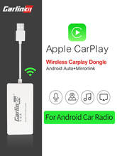 Carlinkit беспроводной Смарт ссылка Apple CarPlay ключ для Android навигационный плеер мини USB Carplay палка с Android Авто черный 2024 - купить недорого
