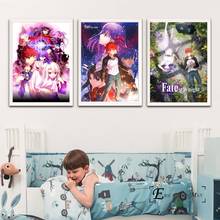 Fate Stay Night Anime Girl Canvas Painting Posters And Prints Wall Art Picture Vintage Poster Decorative Home Decor Cuadros 2024 - buy cheap