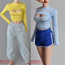 1/6 Scale Figure Accessories Clothes Tbl Plastic Coated Female Body PH Open Chest T-shirt Short Bottoming Shirt for 12" Body 2024 - buy cheap