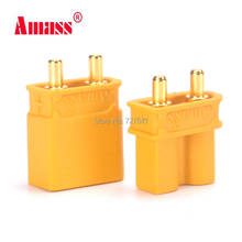 100pcs/lot ( 50 Pair ) Amass XT30U XT30 UPB 2mm Antiskid Plug Connector Male + Female 2mm Golden Connector / Plug Upgrade XT30 2024 - buy cheap