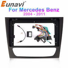 Eunavi 2 DIN Fascia Frame Car Radio Dash Frame Installation Panel Trim Kit  for Mercedes Benze E/CLS class 2002-2010 2024 - buy cheap