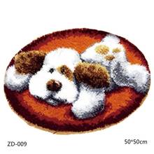 Cartoon DIY Latch Hook Rug Kit 3D Segment Embroidery Cushion Coarse Wool Cross Stitch Carpet Set 2024 - buy cheap