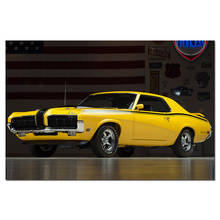 Mercury Cougar-eliminador de coches clásicos, Póster Artístico de pared, pintura en lienzo, impresión artística, imágenes de pared para decoración de sala de estar, 1970 2024 - compra barato