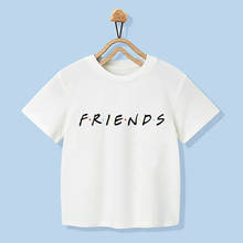 2020 New Arrival Unisex Girls/boys T Shirt Funny Friends Letter Print Boys T Shirts White O-Neck Comfortable Casual T Shirt Kids 2024 - buy cheap