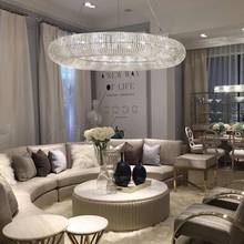 Modern chrome/Gold crystal chandelier for living room bedroom round rings dining room lamp kitchen led chandeliers 2024 - buy cheap