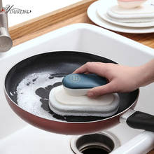 Oyourlife escova de limpeza multifuncional, descontaminação, panela de cozinha, panela, escova de louça, prato, escova de limpeza, ferramentas de limpeza 2024 - compre barato