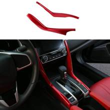 Center Consoles Interior Gear Shift Panel Molding Strip Cover Decoration Trim for 10Th Gen Honda Civic 2020 2019 2018 2017 2016 2024 - buy cheap