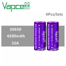 4 Uds VAPCELL INR26650 INR 26650 batería recargable 4200mAH 32A batería IMR de E-CIG de litio de gran capacidad vs Keeppower 2024 - compra barato