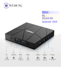 T95H WUDUNG Смарт ТВ коробка Android 10,0 H616 Quadcore cortex-A53 2 Гб оперативной памяти, 32/64GB Оперативная память 2,4G Wi-Fi 6K HD T95H Mali-G31 MP2 Декодер каналов кабельного телевидения 2024 - купить недорого