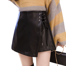 2019 new autumn winter women fashion casual sexy Skirt leather skirt  high waist skirt 2024 - buy cheap