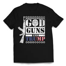 God Guns And Trump T-Shirt Patriotic 2nd Amendment AK-47 Summer Cotton O-Neck Short Sleeve Men's T Shirt Size S-3XL 2024 - buy cheap