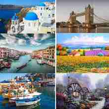 500 Pieces Jigsaw Landscape Pictures Puzzles Toy For Adults Kids Gift DIY Landscape Pattern Puzzles Assembling Educational Toy 2024 - buy cheap