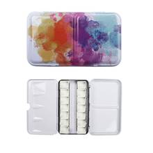 Watercolor Paints Tins Box Airtight Palette With 14 Empty Pans Travel Painting Storage Iron Paint Boxs For Art Painting Supplie 2024 - buy cheap