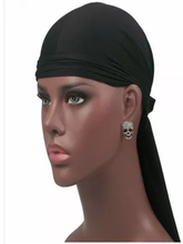 Chapéu durag unissex de seda, chapéu colorido para costura, rabo longo, masculino e feminino 2024 - compre barato