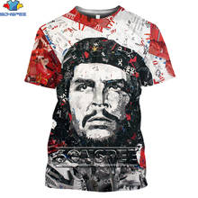 SONSPEE-Camiseta con estampado 3d del líder revolucionario cubano Che Guevara para hombre, ropa de calle divertida, camisetas informales de moda para hombre, Top 2024 - compra barato