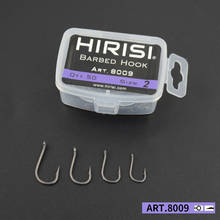 100pcs Carp Fishing Hooks Coating High Carbon Stainless Steel Barbed hooks Pack with Retail Original Box 8009 2024 - buy cheap