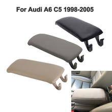 Luxury Leather Car Armrest Latch Cover For Audi A6 C5 1998-2005 Center Console Arm Rest Storage Box Lid Cover Auto Accessories 2024 - buy cheap