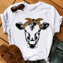 WVIOCE-Camiseta con estampado de animales no Today Heifer para mujer, remera estampada divertida para mujer, ropa Kawaii Harajuku, Tops blancos para mujer 2024 - compra barato