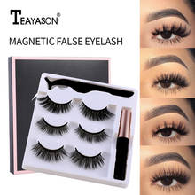 3/5Pairs Magnetic Eyelash set Magnet Liquid Eyeliner&Magnetic Lashes&Tweezer Set Waterproof Long Lasting Eyelash Extension TSLM1 2024 - buy cheap