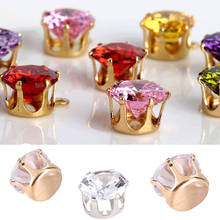 Sewn Flatback Zircon Silver/Gold Claw Garment Rhinestones Shining Gems 6/8mm for Nails Jewelry Accessory Wedding Gift Decoration 2024 - buy cheap