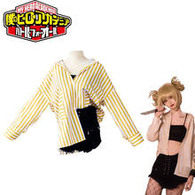 Disfraz de My Hero Academia para mujer, traje de Anime para Cosplay, Boku no Hero Academia, Himiko Toga JK, uniforme de marinero con suéteres 2024 - compra barato
