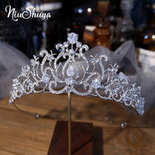 Niushuya-tiara de noiva com strass, joia de princesa em liga metálica, acessório para cabelo, coroa de casamento, para mulheres, damas de honra 2024 - compre barato