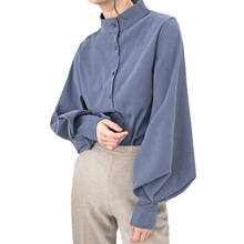 Blusa informal holgada con manga linterna de invierno para otoño, camisa holgada para Mujer, kz726 2024 - compra barato