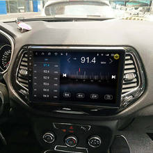 Radio con GPS para coche, 10,0 reproductor Multimedia con Android, 64GB, pantalla, autorradio, Unidad Principal estéreo, para Jeep Compass 2017 2024 - compra barato