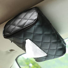 1 Pcs Black Tissue Boxes with Disposable Napkins Tissue Boxes Car Accessories Tissue Bag Organizer Car Decoration Auto Storage 2024 - купить недорого