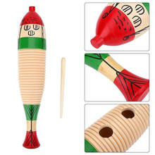 Wooden Fish Drum Sticks Percussion Toy Instrument Percussion Toys for Children Gifts Infant Playing Type Fish Drum Sticks 2024 - buy cheap