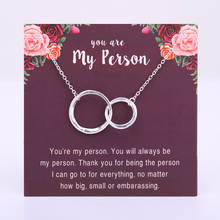 You are My Person Love Chain Necklaces Women Men Unisex Jewelry Best Friends Friendship Christmas Gift Drop Shipping 2024 - buy cheap