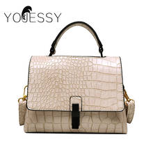 YOJESSY-Bolso de mano de gran capacidad para mujer, bandolera de hombro de PU, Retro, para uso diario, elegante 2024 - compra barato