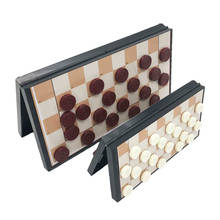 Juego de ajedrez de plástico portátil para niños, tablero de ajedrez magnético plegable de 20/29cm, de alta calidad, Internacional 2024 - compra barato