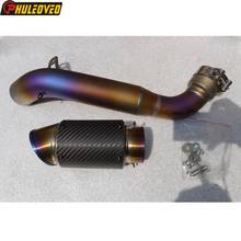 Titanium Alloy CBR1000RR Motorcycle Exhaust Link Pipe with Carbon Muffler Escape Demper Connect Mid Pipe for CBR1000RR 2008-2021 2024 - buy cheap