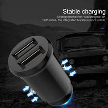 Mini Car Dual USB Phone Charger 3.1A/4.8A Fast Charger Adapter For Mobile Phone Tablet GPS 12V 24V Universal Car Charger Small 2024 - buy cheap