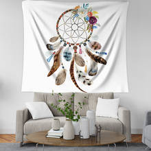 Tapeçaria de mandala para decoração, tapeçaria de penas curtas de mandala para decoração de sala de estar, meninas e dormitórios, dropshipping 2024 - compre barato