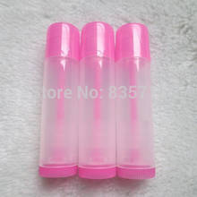 200PCS/LOT 5ML Empty Lipstick Tube,Transparent+Pink cap Makeup Lip Gloss Container,Sample Cosmetic Lip Balm Sub-bottling HZ14 2024 - buy cheap