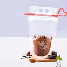 100pcs Stand Up zipper zip lock Liquid Wine Juice Beverage valve Bag 250ml 500ml 2024 - buy cheap