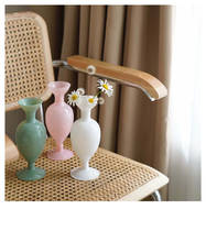 Vaso de vidro vintage francesa, decoração para casa, vaso nórdico, para mesa de flores, vaso de decoração para sala de estar 2024 - compre barato