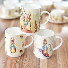 High-Quality Chinese Bone China Mug Cute Cartoon Rabbit Breakfast Milk Water Cup Coffee Cups Kawaii Mugs 250 Ml 2024 - buy cheap