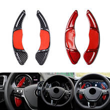 Real Carbon Fiber Car Steering Wheel Paddle Shifter Gear Shift Extension For VW Golf MK7.5 MK7 R / GTI / GTD / GTE / GLI Polo 2024 - buy cheap